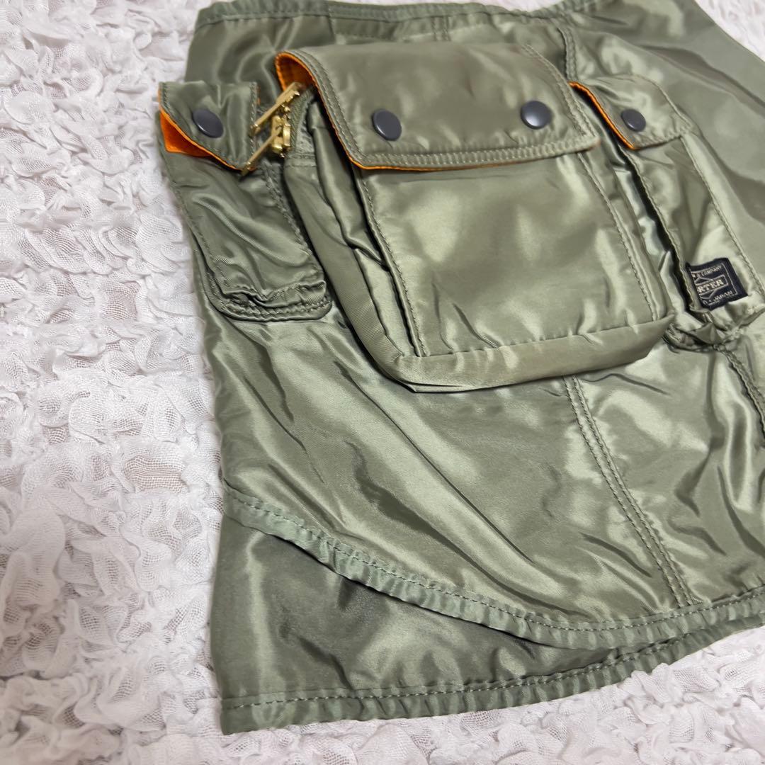 美品・希少PORTER × BEAMS BOY TANKER　スカート グリーン