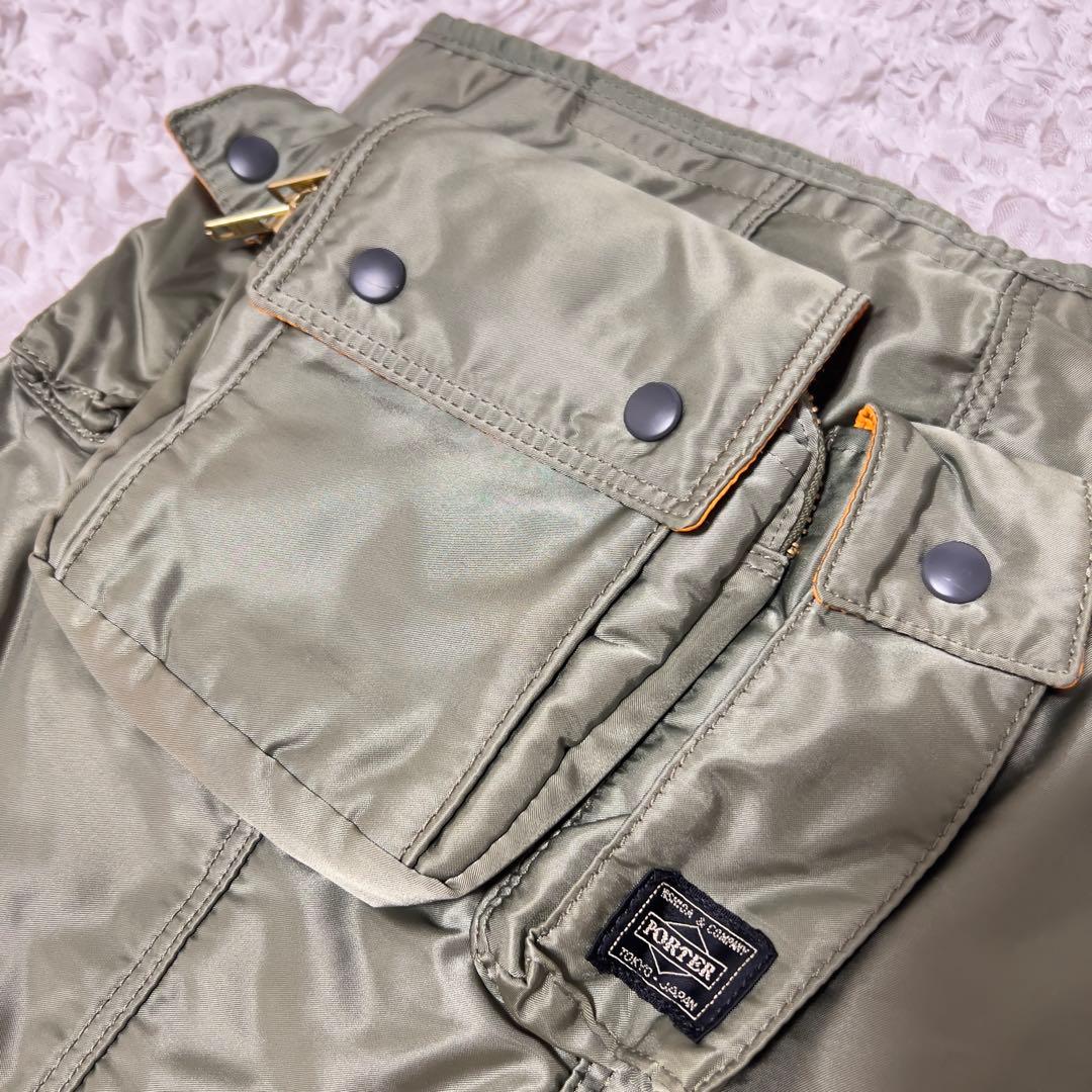 美品・希少PORTER × BEAMS BOY TANKER　スカート グリーン