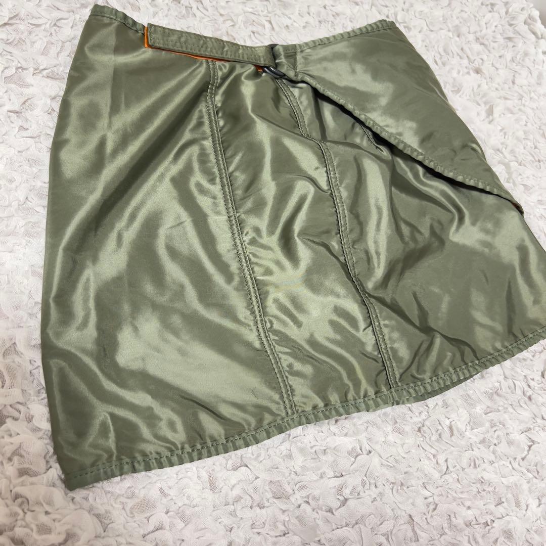 美品・希少PORTER × BEAMS BOY TANKER　スカート グリーン
