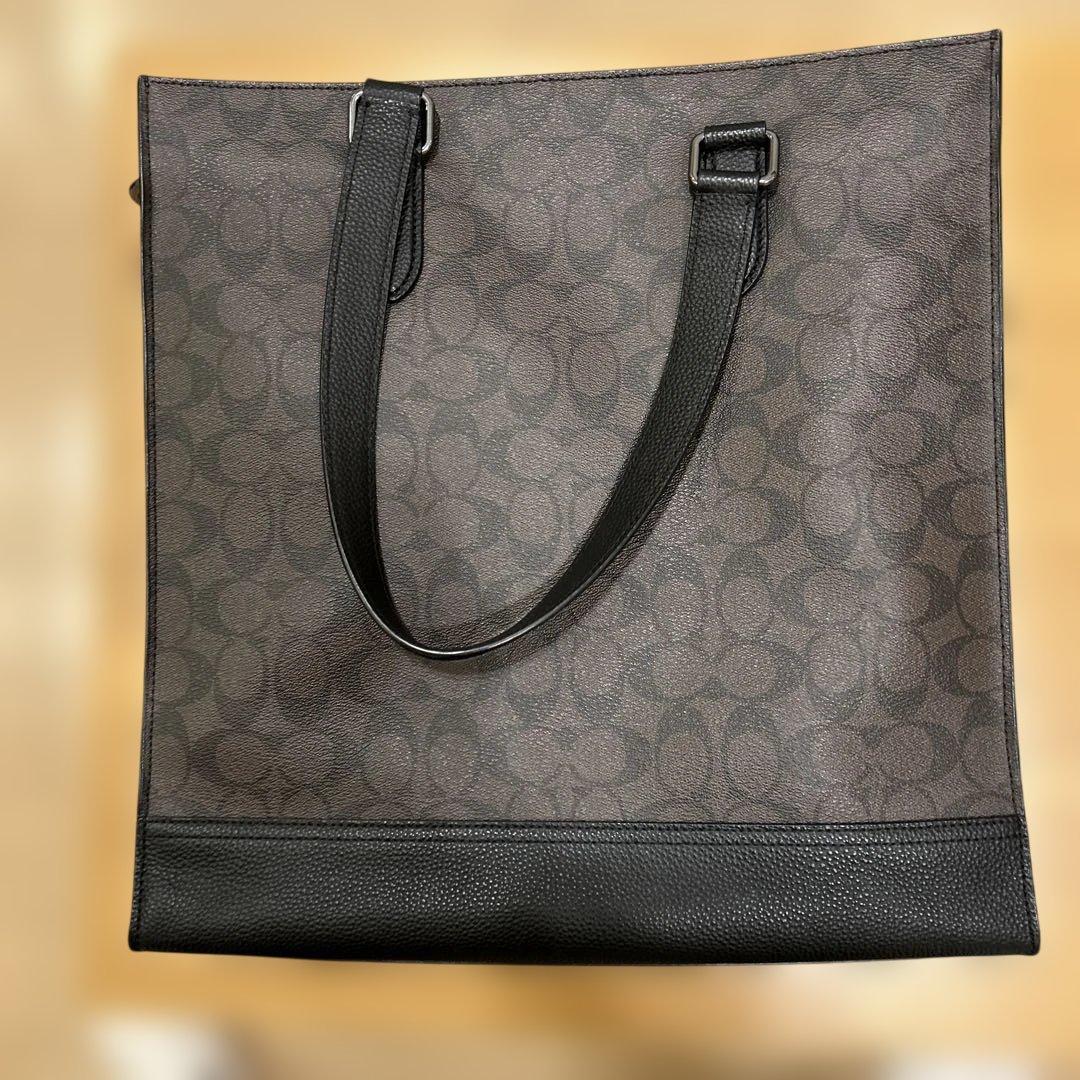 コーチ　coach グラハム　トートバッグ スクエアニューヨークデザイン　美品