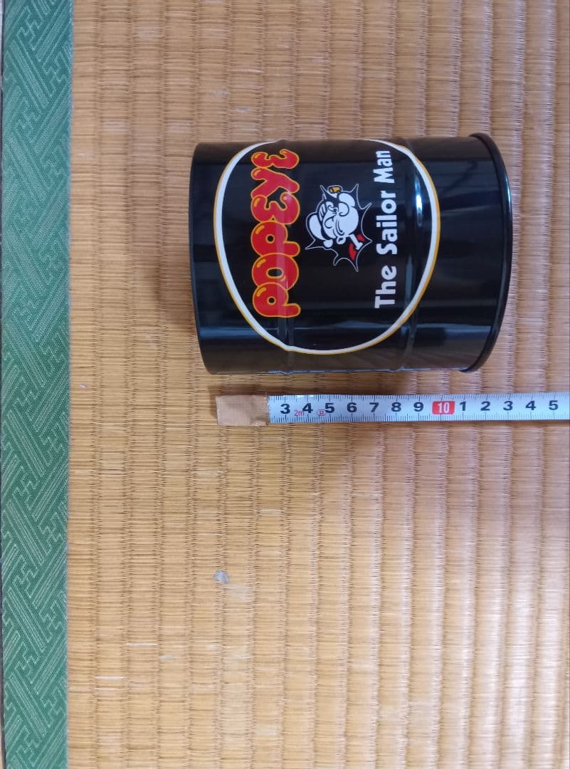 ポパイ（POPEYE）　缶　ペン立てか灰皿
