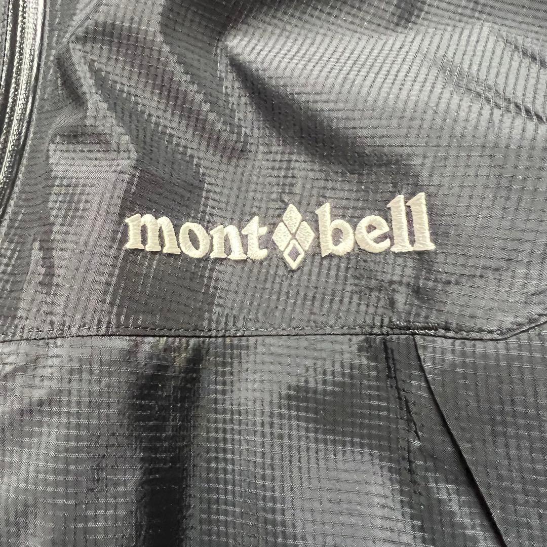 極美品　モンベル　マウンテンパーカー　フード　黒　M アウトドア　メンズ　登山