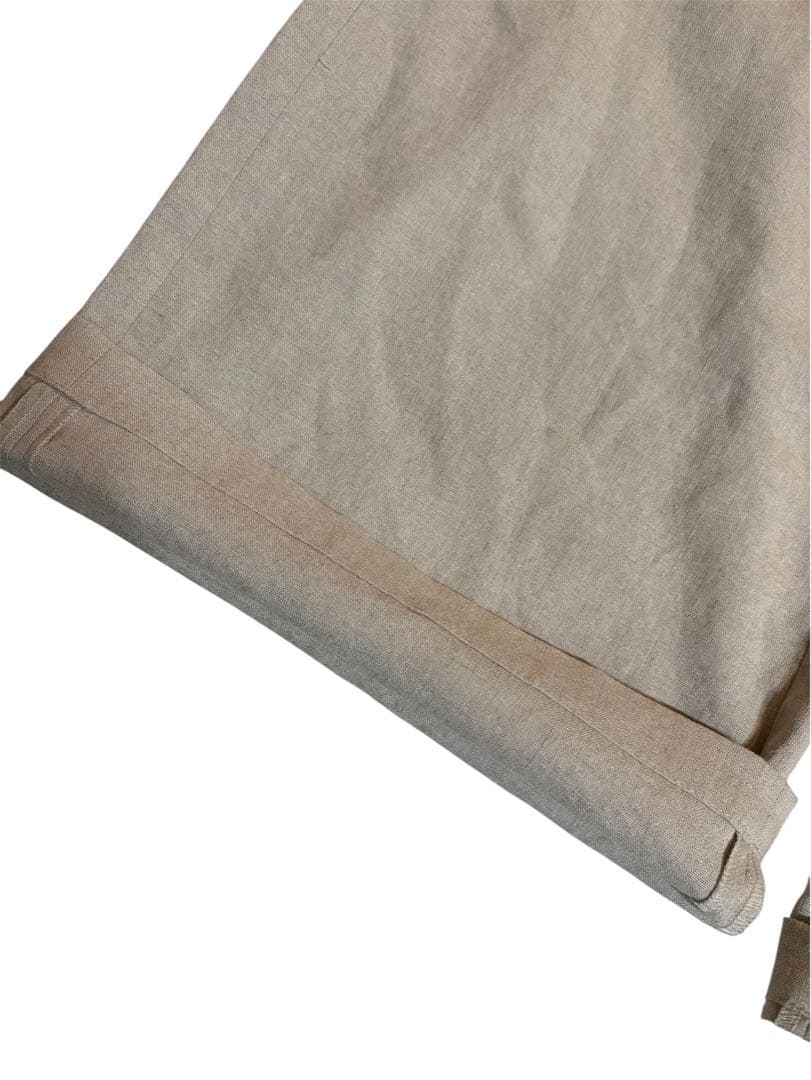 未使用級　イエナ ラブークル IENA 　リネンフリルサロペット　ベージュ