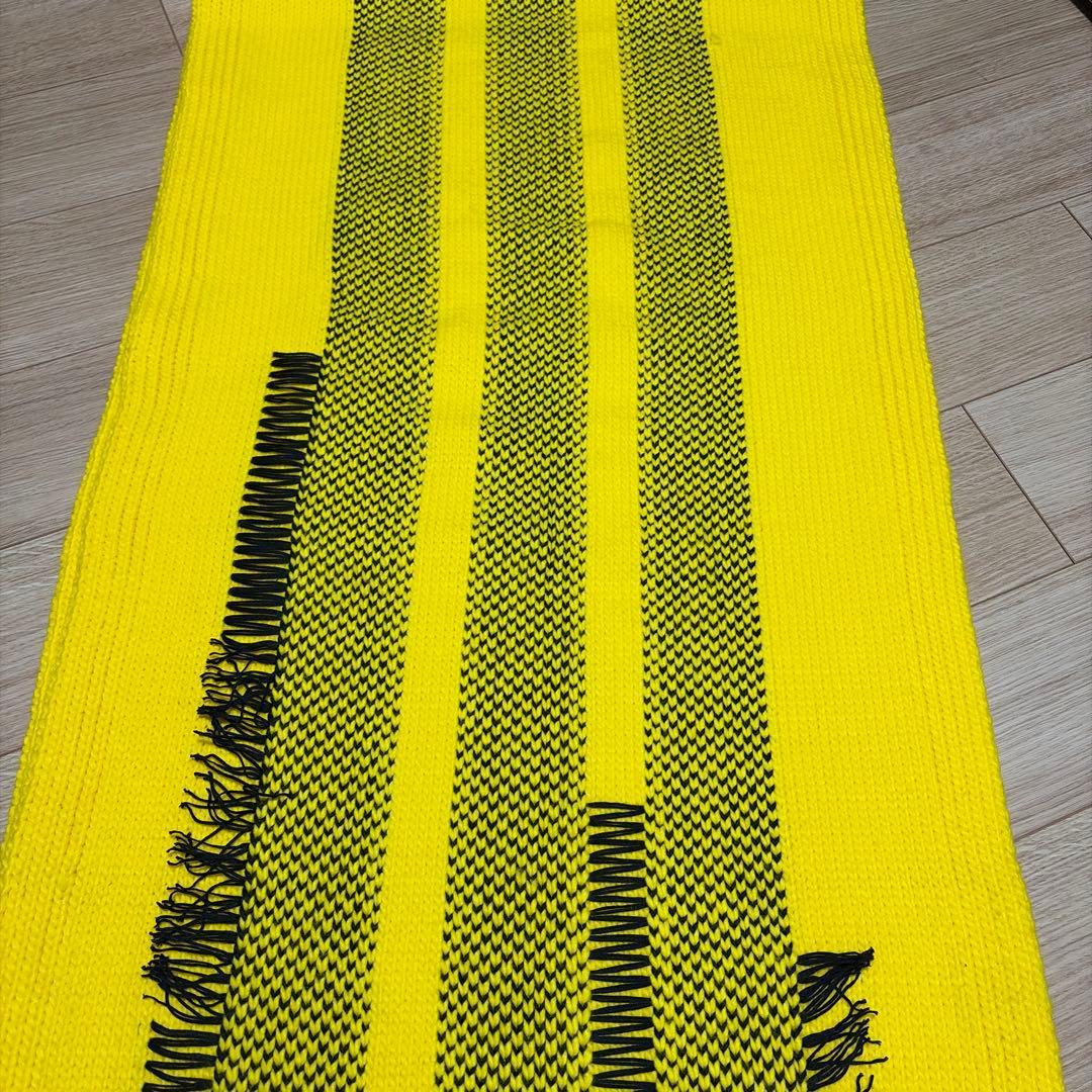 Y-3 ワイスリーKNIT SCARF ニット ロング マフラー　ストール　黄色