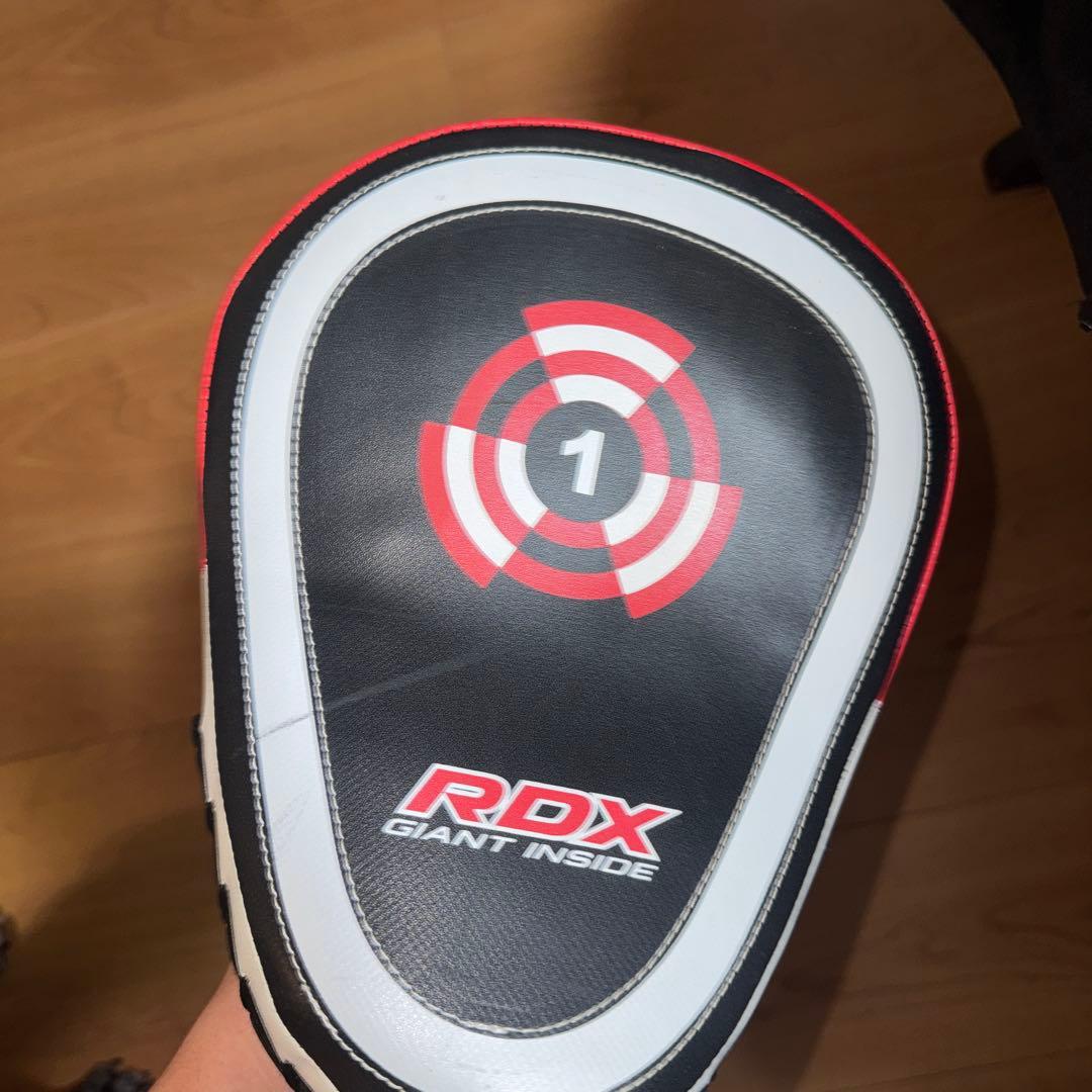 RDX GIANT INSIDE キックミット グローブ 青/黒