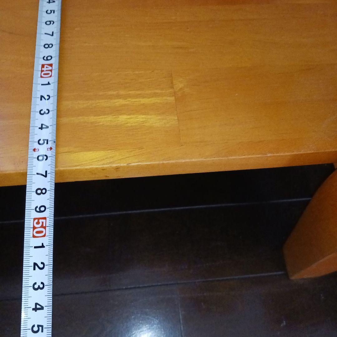 木製センターテーブル ガラス天板