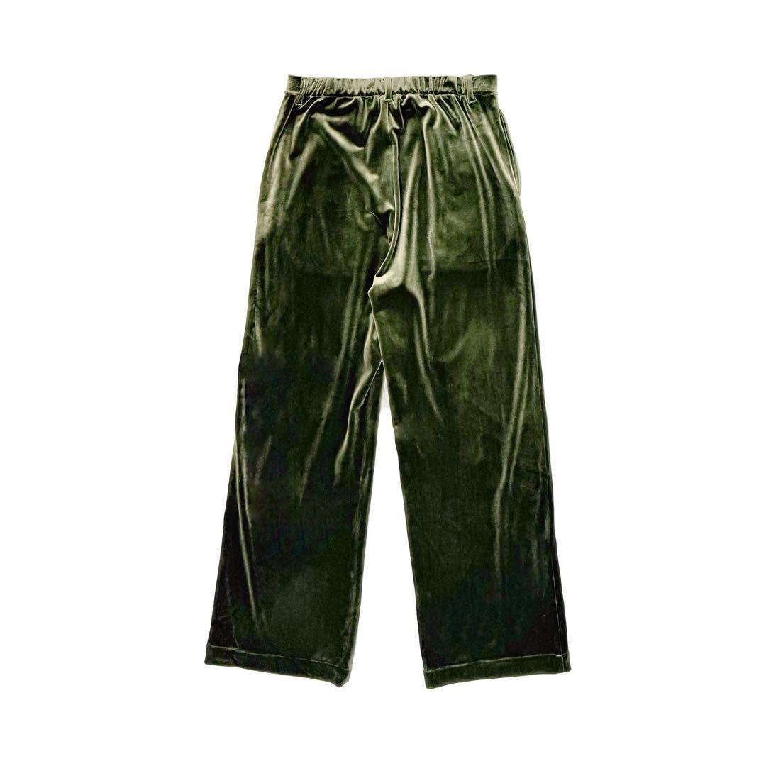 bio wear ベルベットパンツ オリーブグリーン 今週だけ値下げしてます。