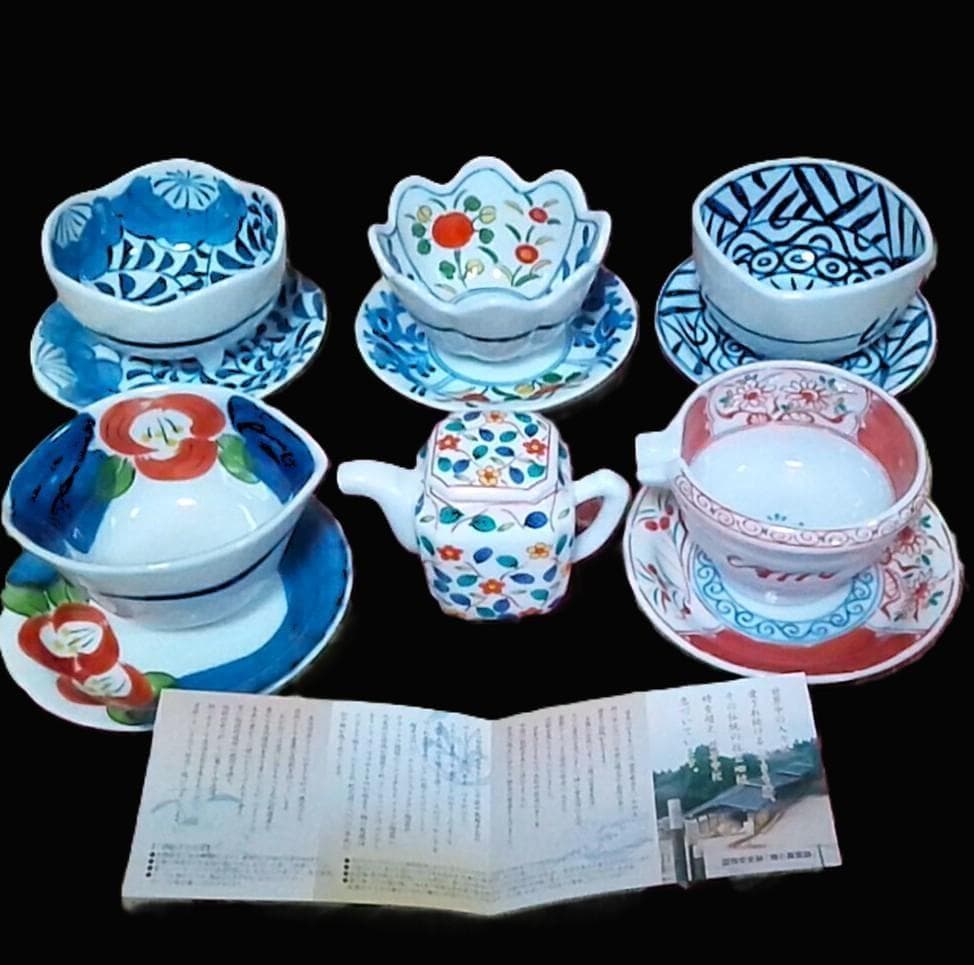 新品木箱入11点 有田焼 清秀 小付鉢&小皿&醬油差し