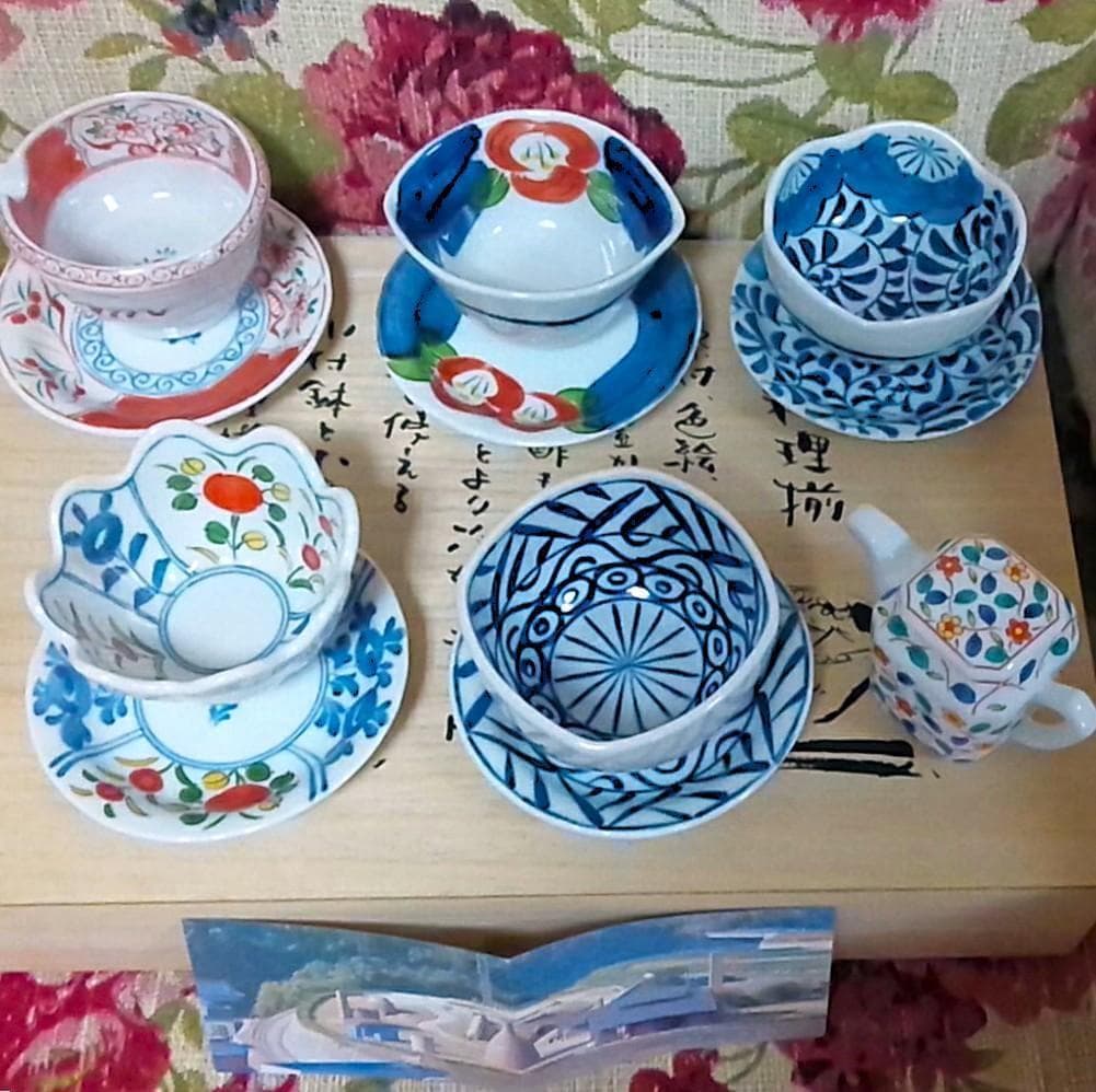 新品木箱入11点 有田焼 清秀 小付鉢&小皿&醬油差し