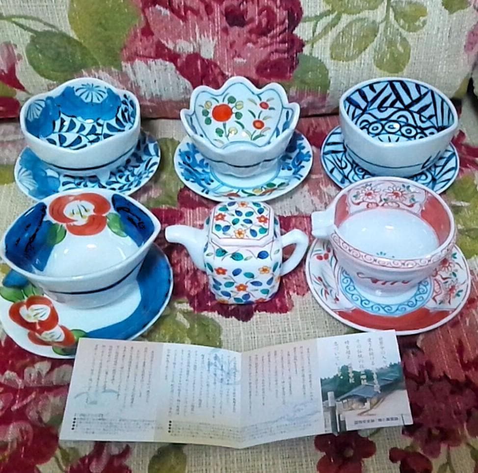 新品木箱入11点 有田焼 清秀 小付鉢&小皿&醬油差し