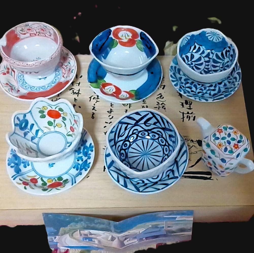 新品木箱入11点 有田焼 清秀 小付鉢&小皿&醬油差し