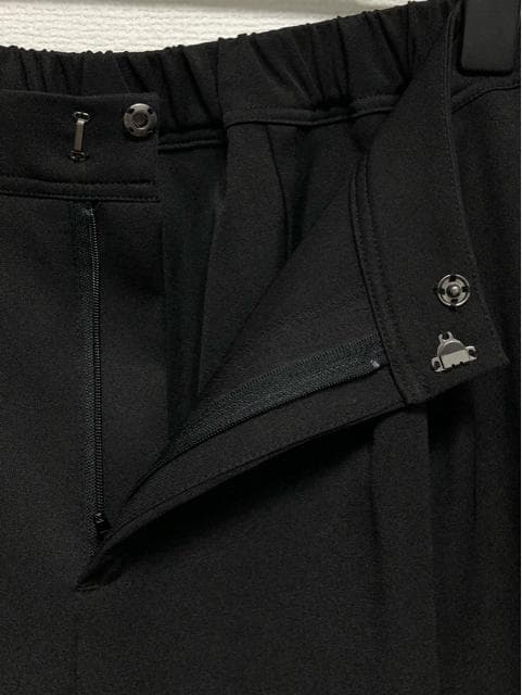 yyyy☆L黒無地パンツスーツ3点セットお仕事・フォーマル〇D210