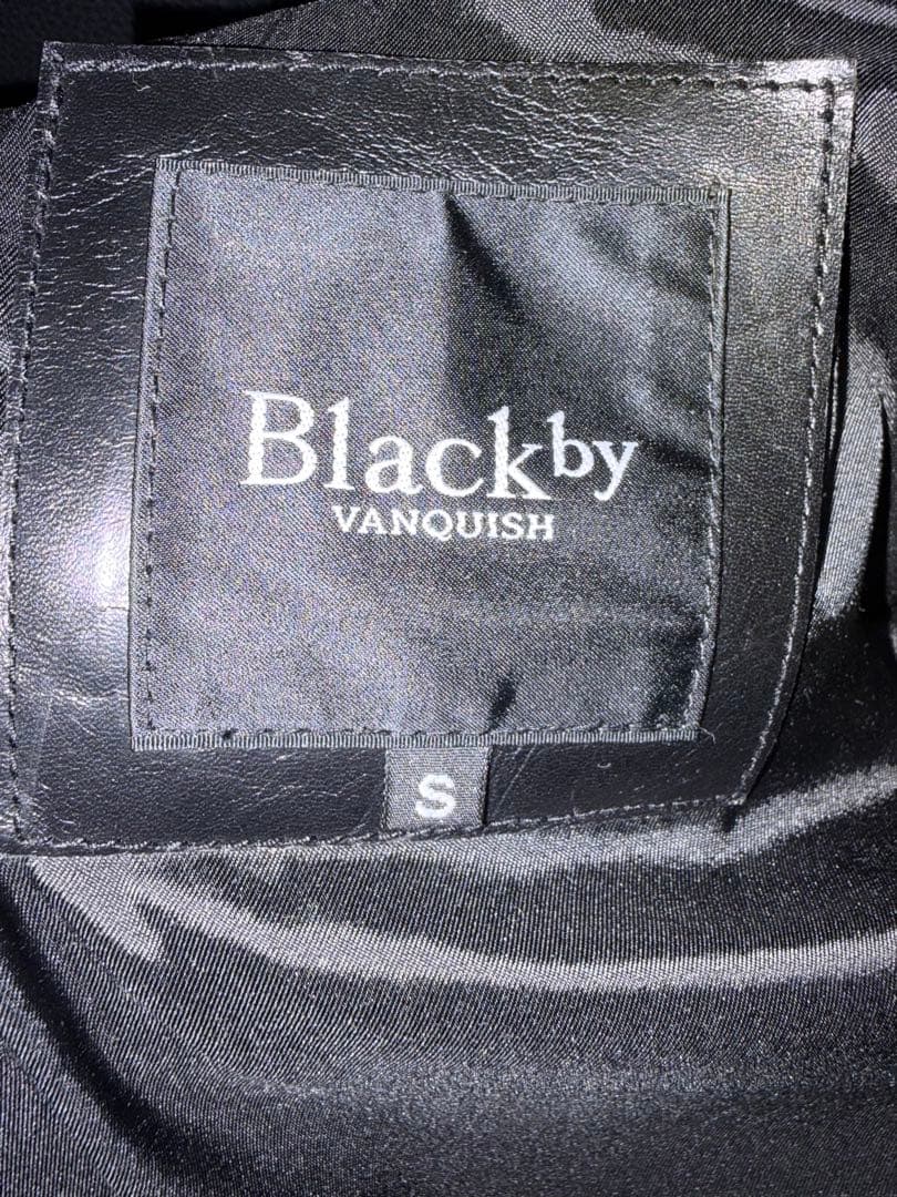 VANQUISH ブラック ライダースジャケット Sサイズ ヴァンキッシュ　本革