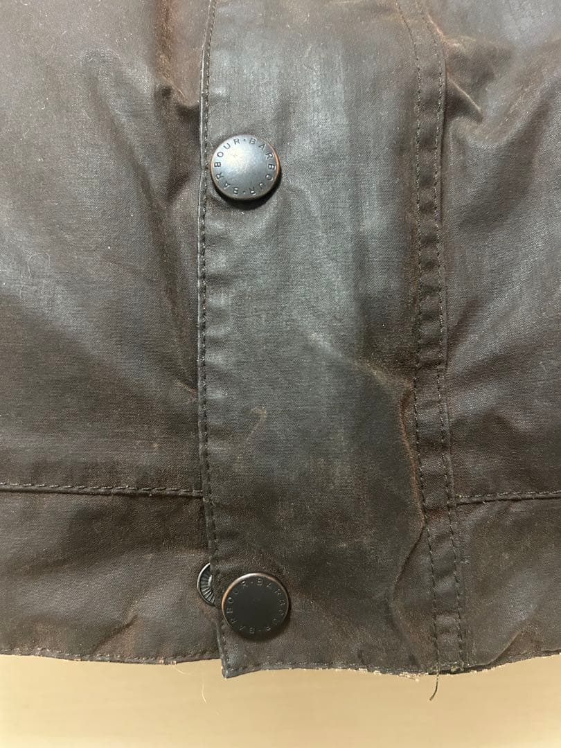 筋*る様 ★激レア・美品★Barbour ダークブラウン オイルドジャケット ド