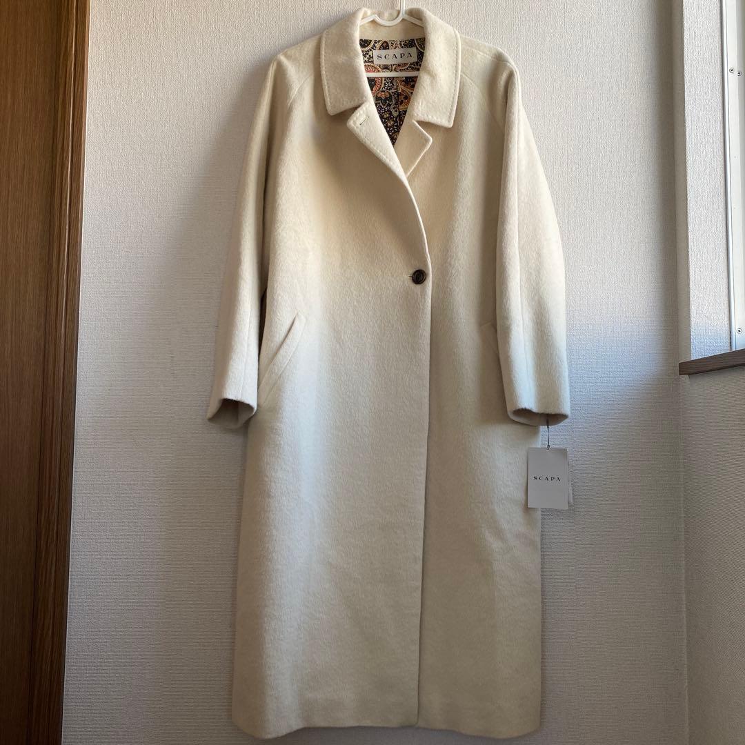 サザエ様SCAPA＊ タグ付 新品　アンゴラ ウール ロングコート
