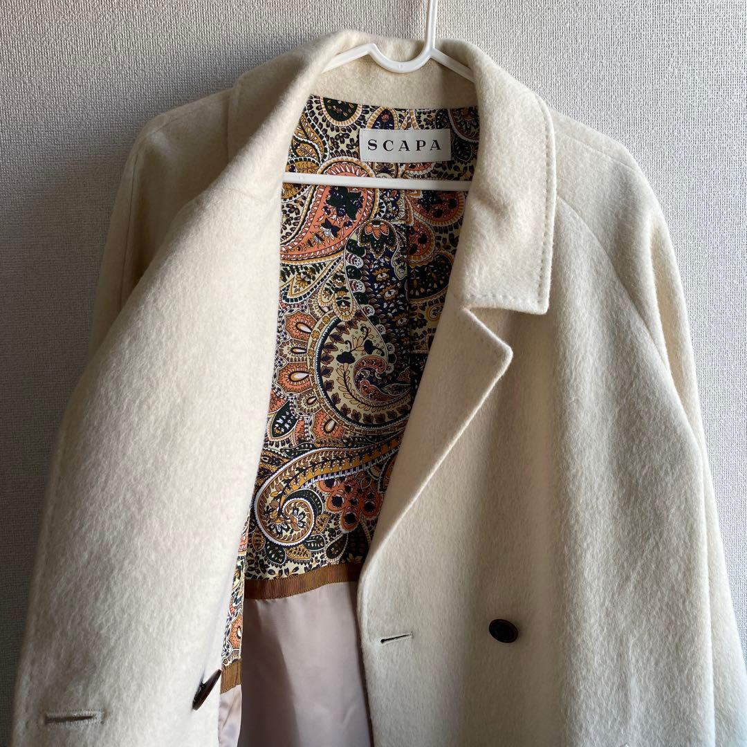 サザエ様SCAPA＊ タグ付 新品　アンゴラ ウール ロングコート