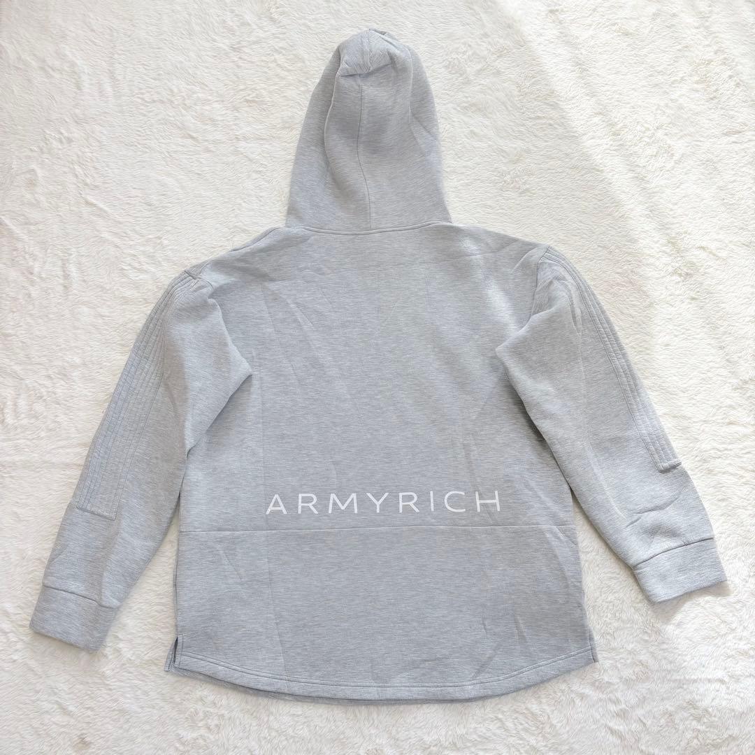 ARMYRICH アーミーリッチ　セットアップ　L グレー　パーカー　ロゴ