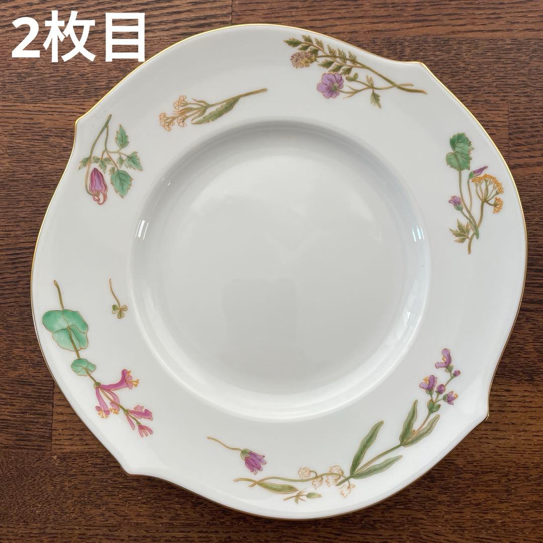 マイセン フローラ ヴェレンシュピール　プレート19cm 2客　ケーキ皿