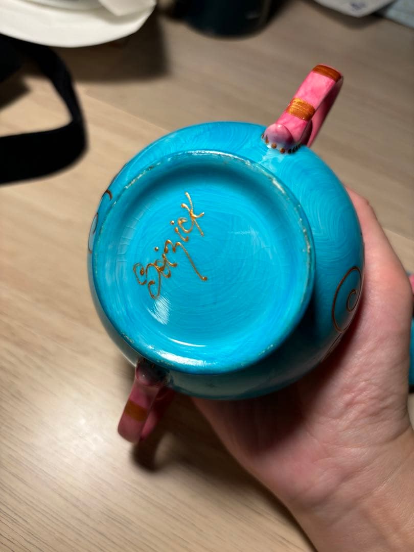 ソワジックミニポット　ブルー　レア！