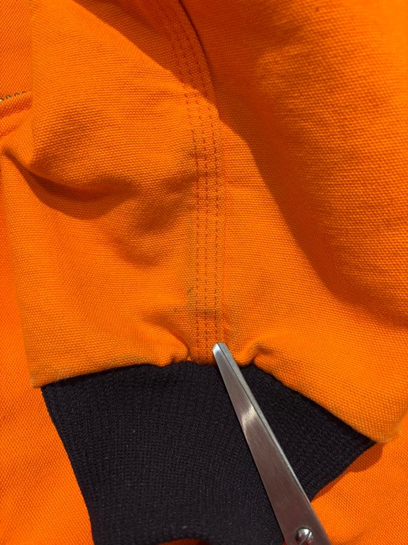 Carhartt アクティブジャケット オレンジ USA製 XL 企業モノ