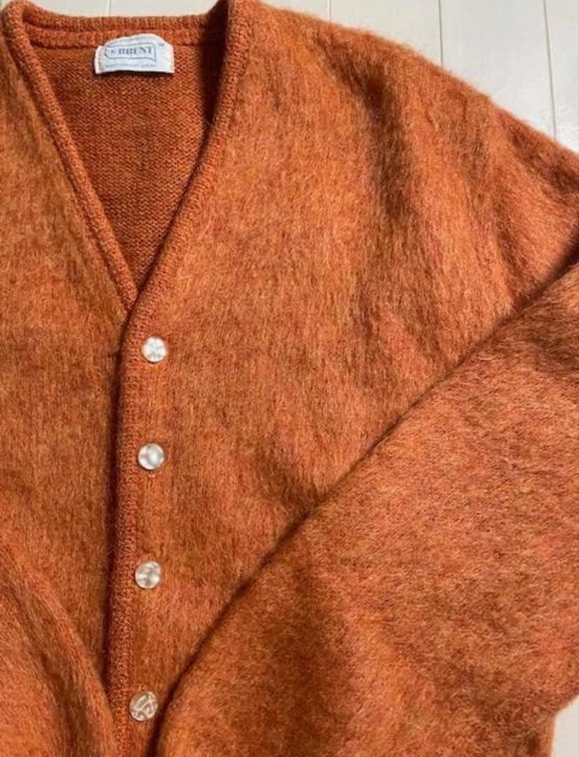 60's BRENT モヘアカーディガン ニット