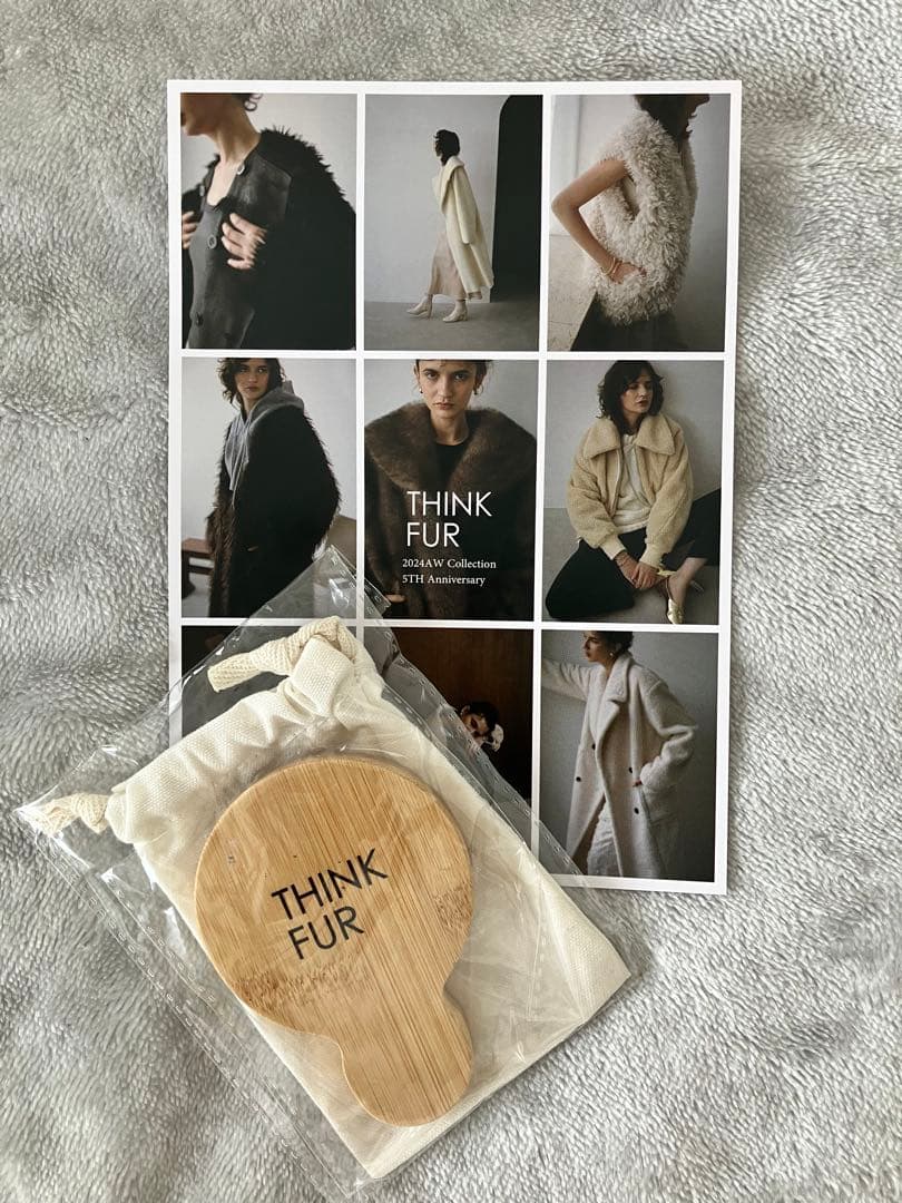 値下げ！THINK FURシンクファー　美品！エコファーコート　ノベルティー付