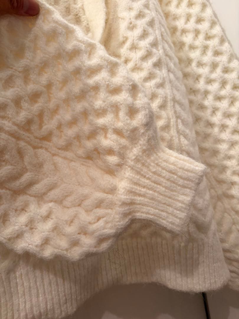 トップス NOTRE emor back open volume knit