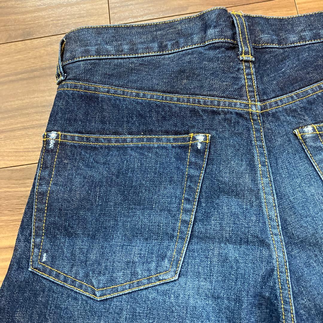 HERITANOVUM ダークブルー ワイドレッグデニム