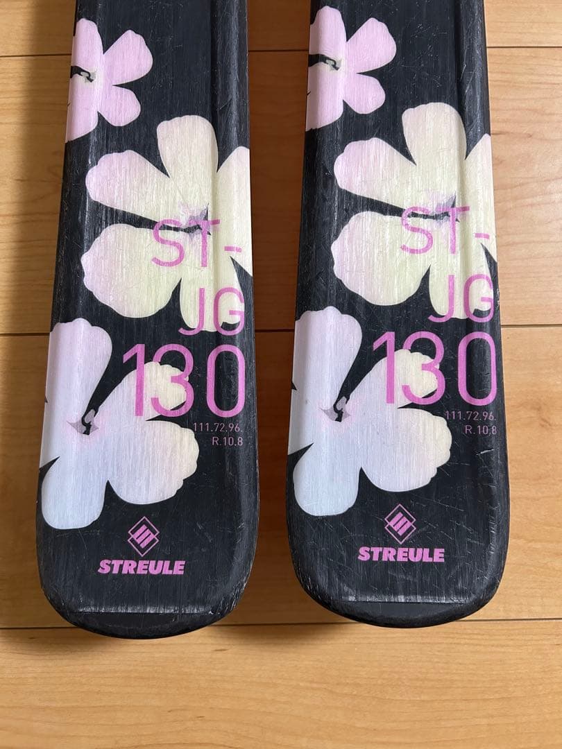 STREULE シュトロイレ スキー板 ジュニア130 ビンディング、ケース付き