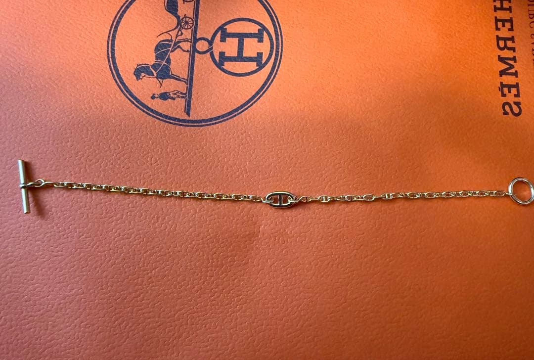エルメス HERMES ブレスレット ファランドール TPM ピンクゴールド