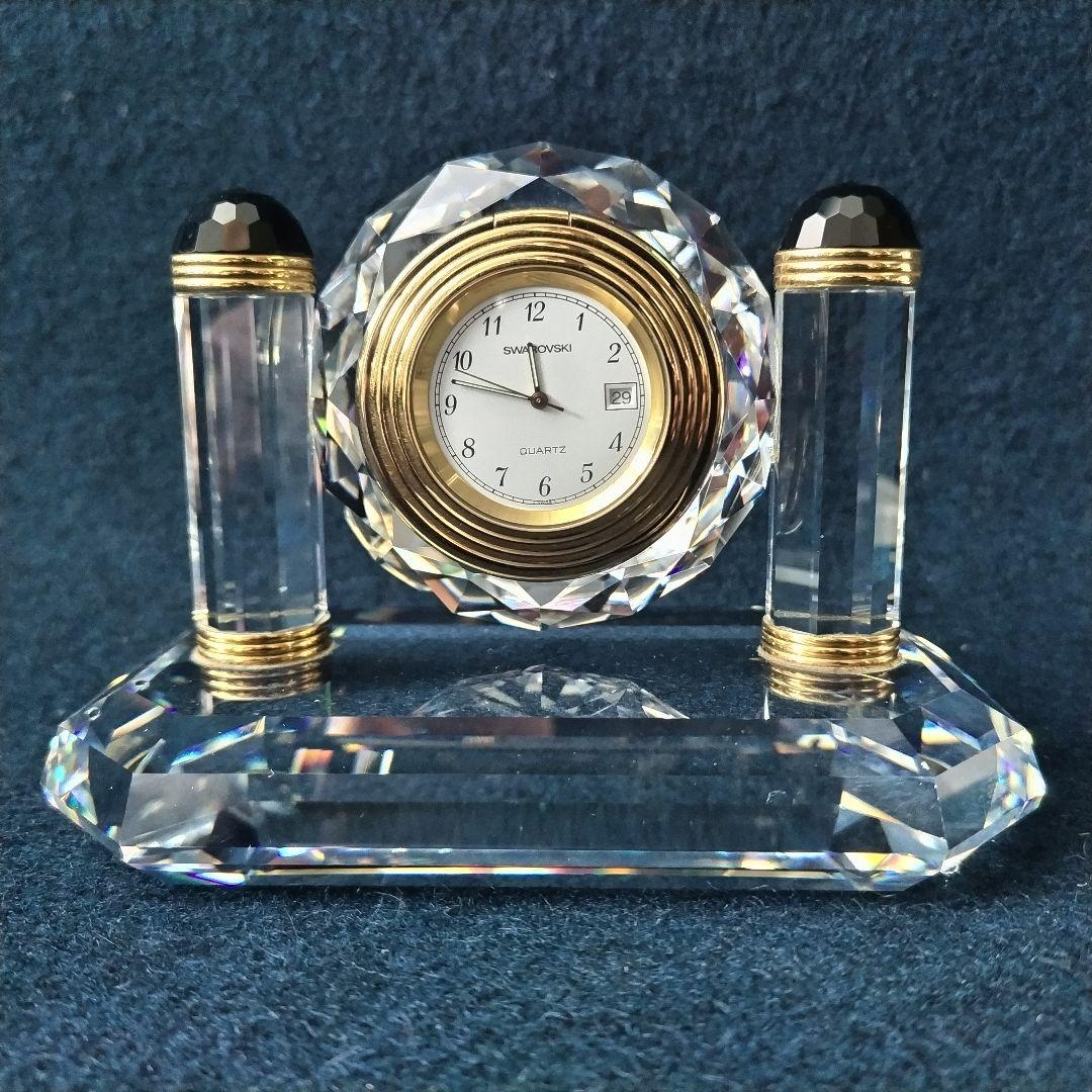 スワロフスキー Swarovski 1992年 クオーツ 置時計 廃盤品