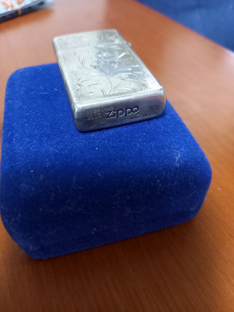純銀　zippo