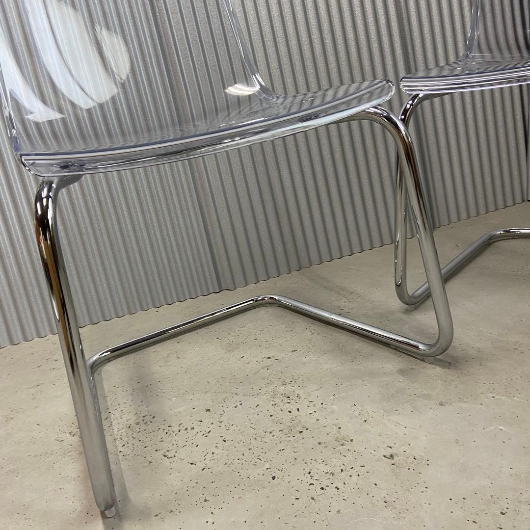 IKEA イケア⭐️TOBIAS トービアス 透明チェア　2脚【5350】
