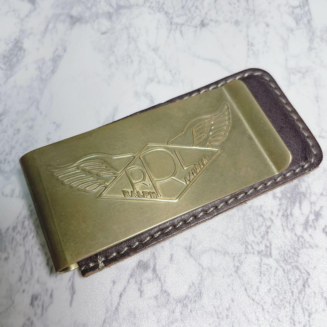 DOUBLE RL RRL ブラス マネークリップ ウイングロゴ