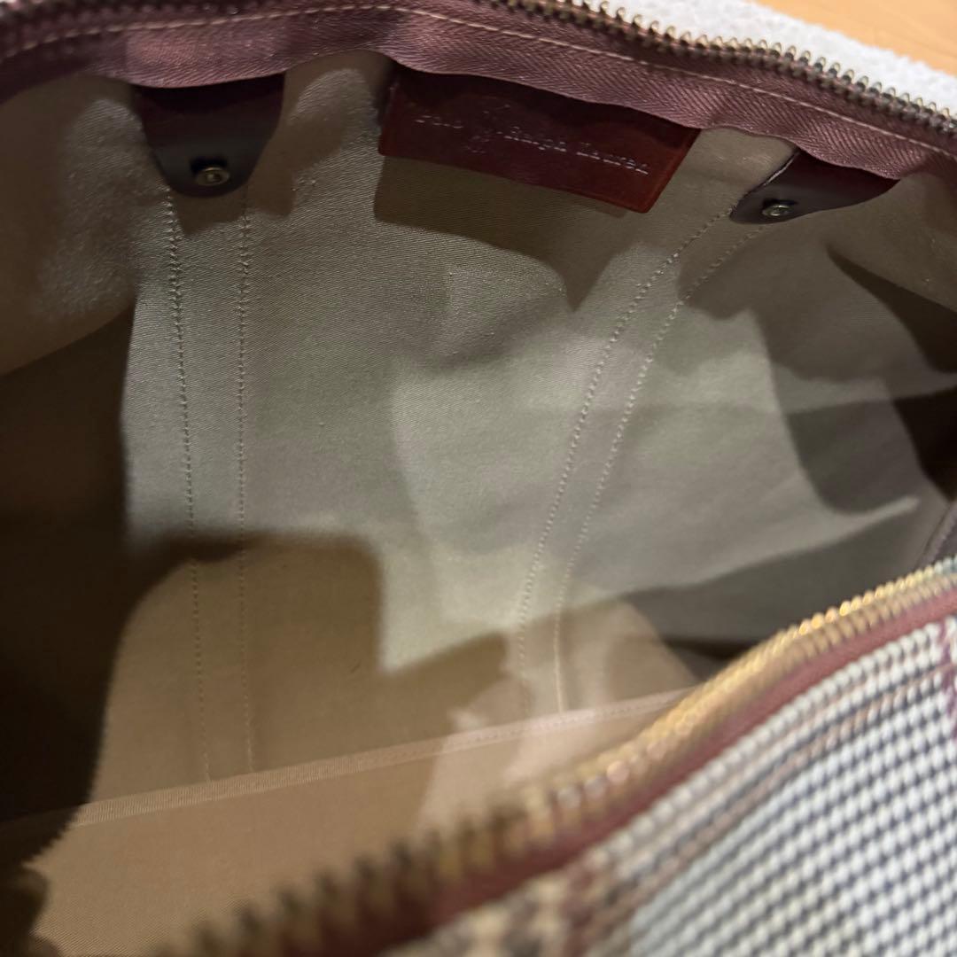 pvcレザー　RalphLauren ボストンバッグ　南京錠付き