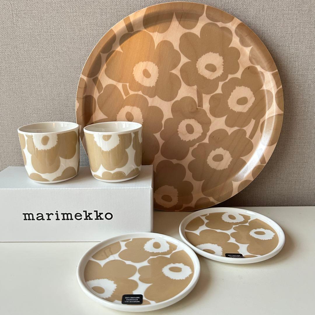 marimekko マリメッコ　UNIKKOベージュ　5点　新品送料込