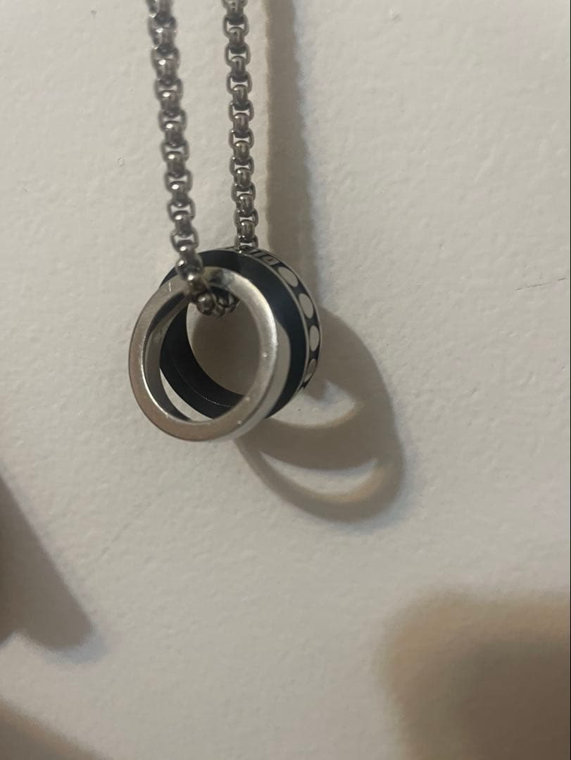 DIESEL Double Ring Chain Necklace ネックレス