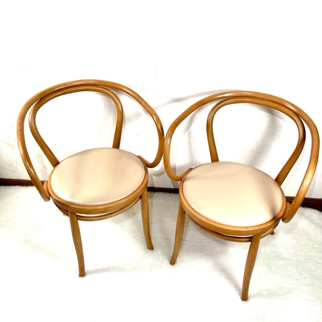 【lala 】秋田木工 ダイニングチェア No.508 リビング 曲木材①