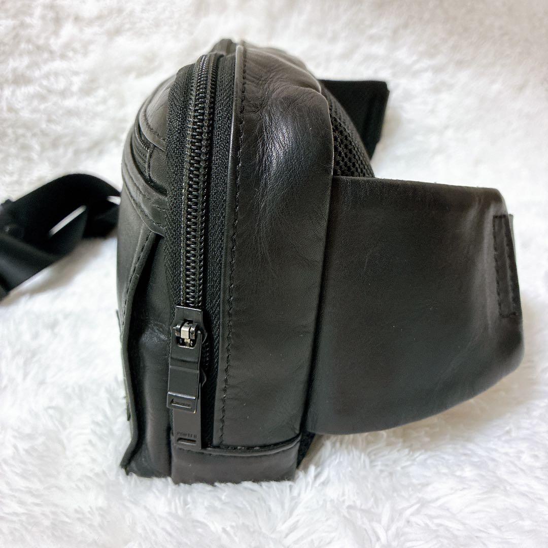 美品 PORTER アメイズ ブラック ボディバッグ メンズ 斜めがけ