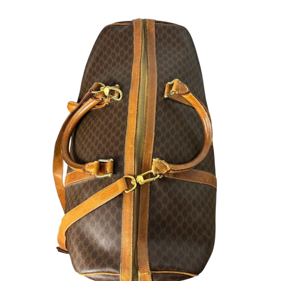 CELINE セリーヌ マカダム　レザー　ボストンバッグ　2WAYバッグ