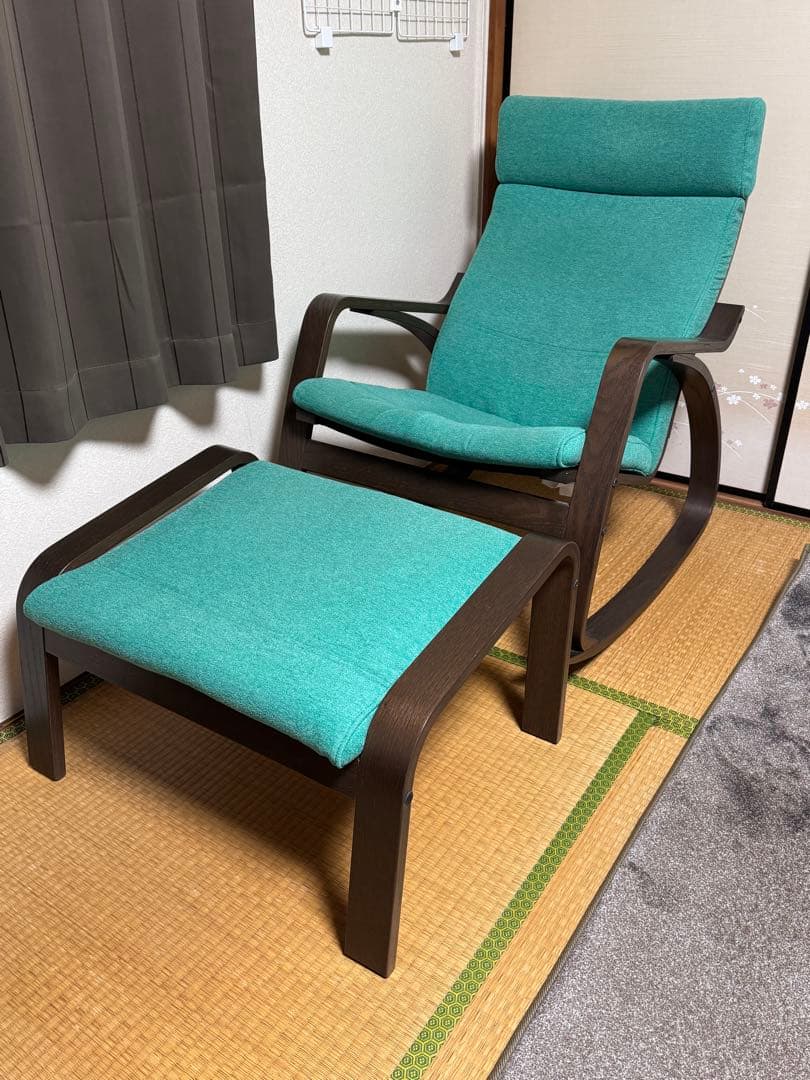 IKEA✩ポエング・オットマンセット