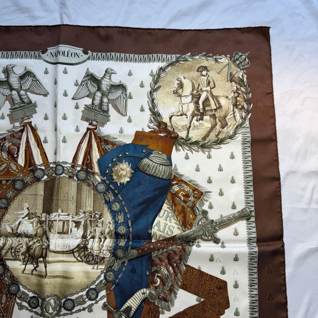 HERMÈS カレ90 NAPOLÉON ナポレオン シルクスカーフ