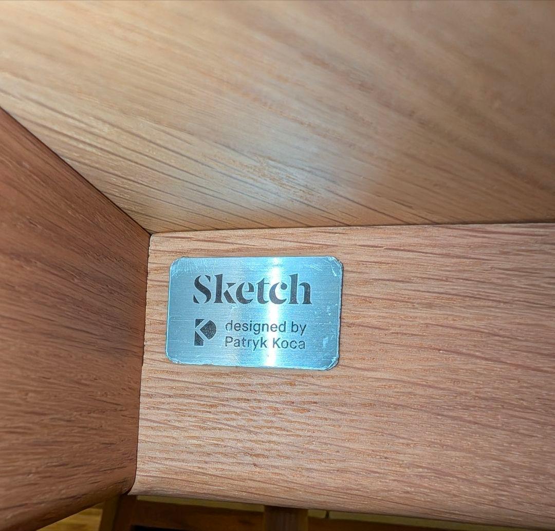 オーク無垢　ラウンドテーブル　ダイニングテーブルφ1100