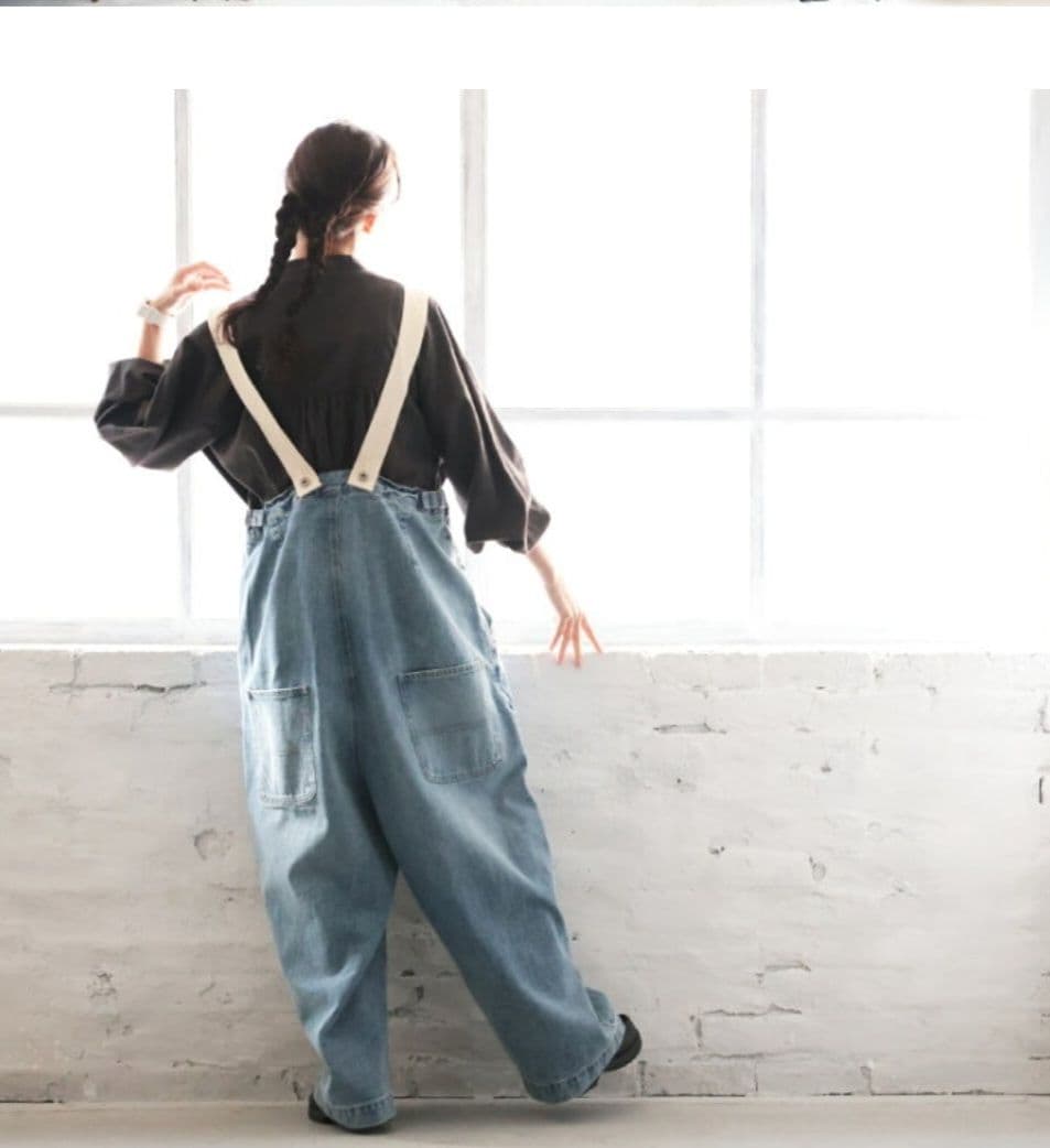ソウルベリー　サスペンダー付きデニム