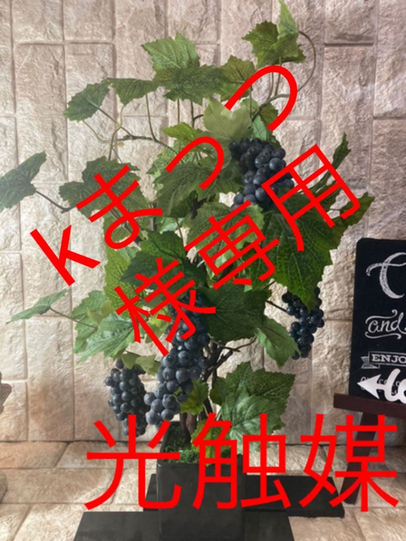 光触媒　人工観葉植物　ウォールグリーン　造花　アレンジ　マスカットブドウ