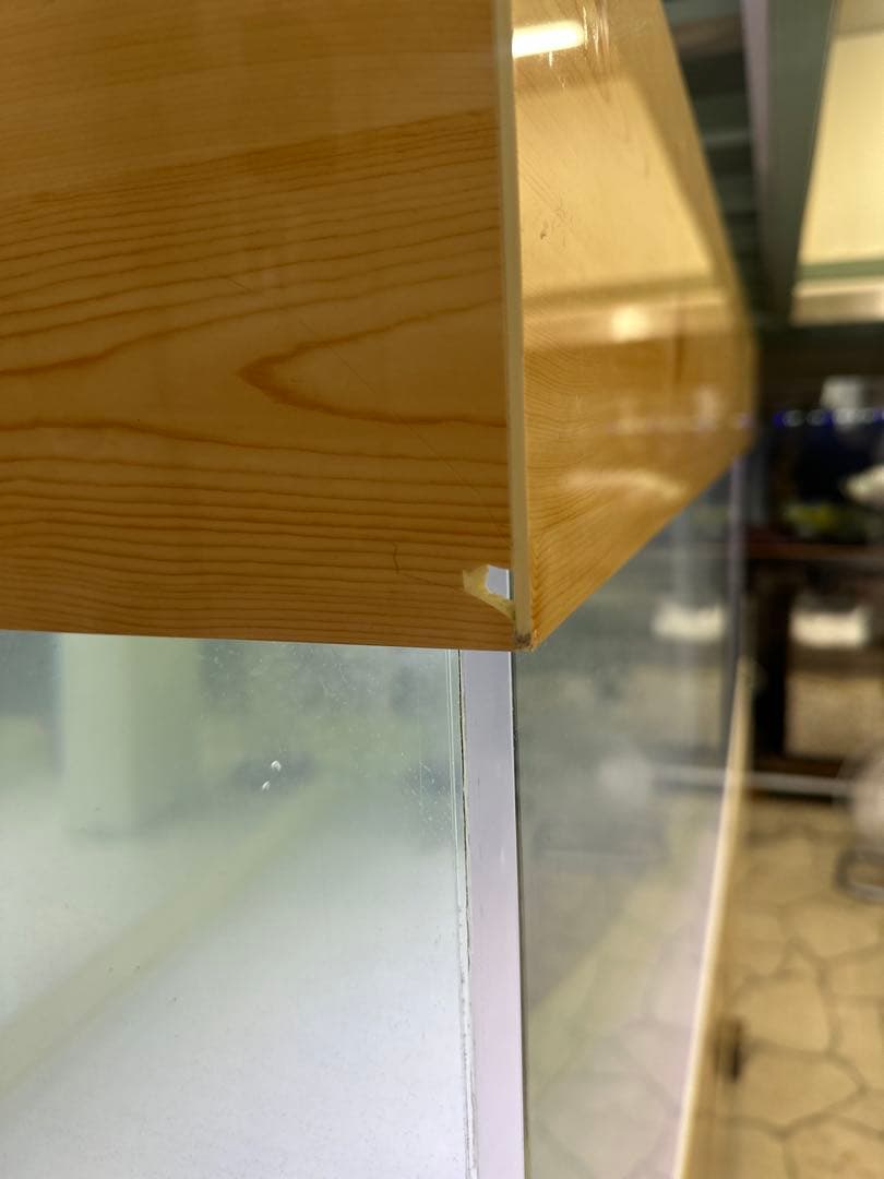 [引き取り限定] 大型水槽 木製キャビネット セット