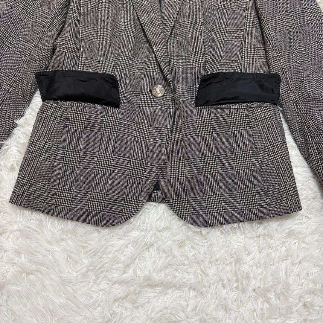 ◎極美品 スーツカンパニー she おしゃれ チェック柄 L パンツスーツ 1