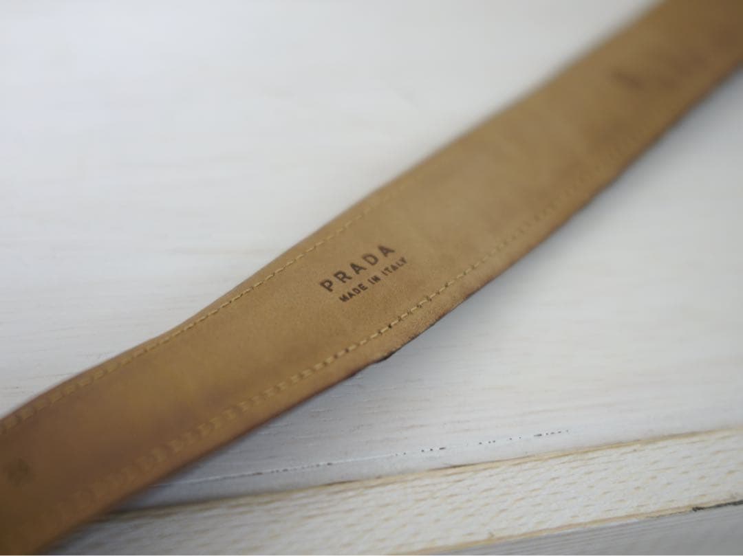 小物 Archive Prada leather belt