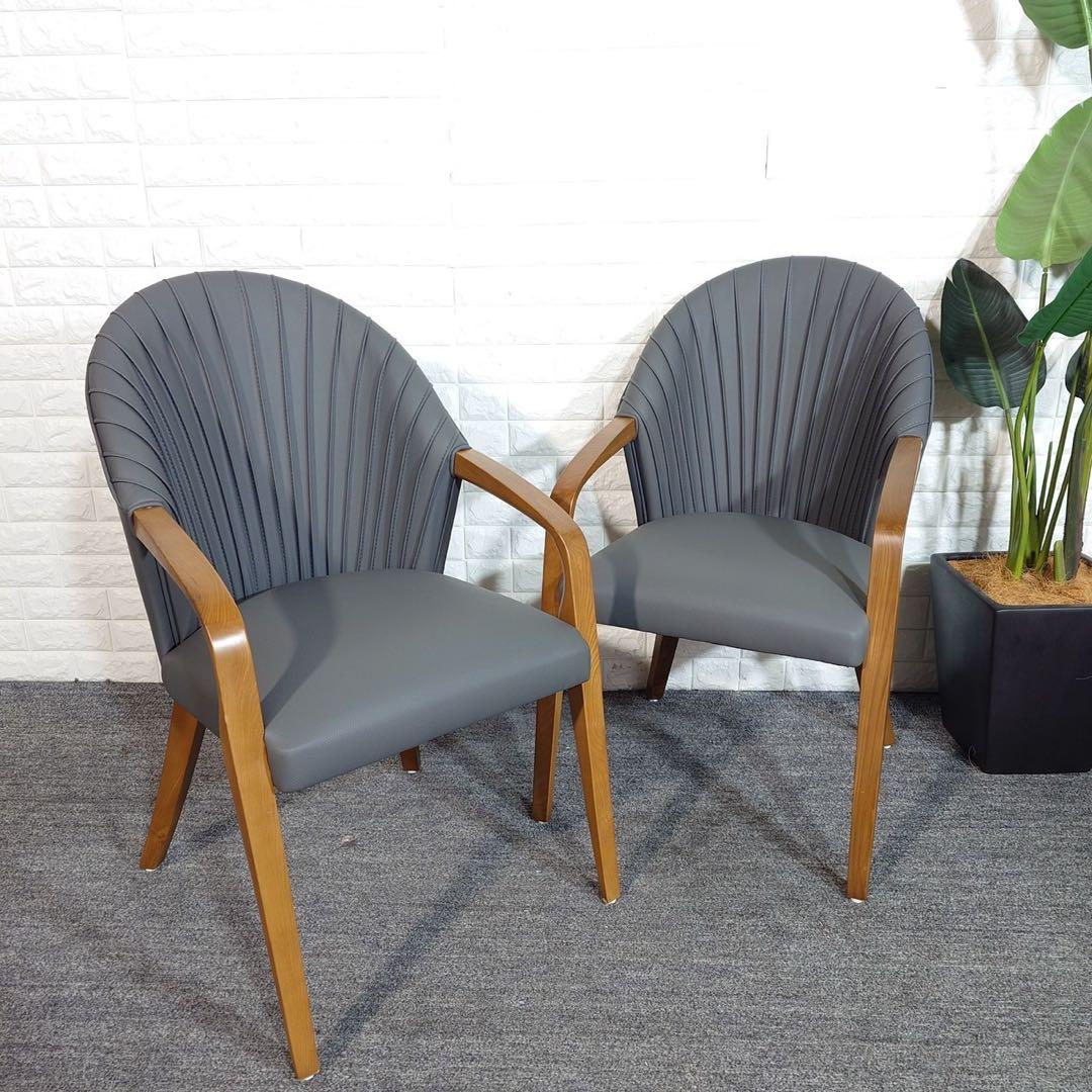 ダイニングチェア 2脚セット シンプル 木製フレーム 家具 インテリア J010