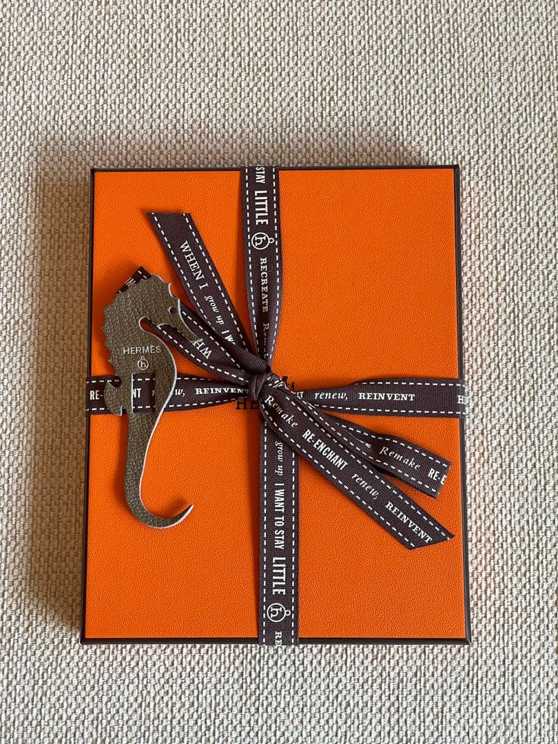 【新品】HERMES プティアッシュ　ツリー　ネイビー×グリーン